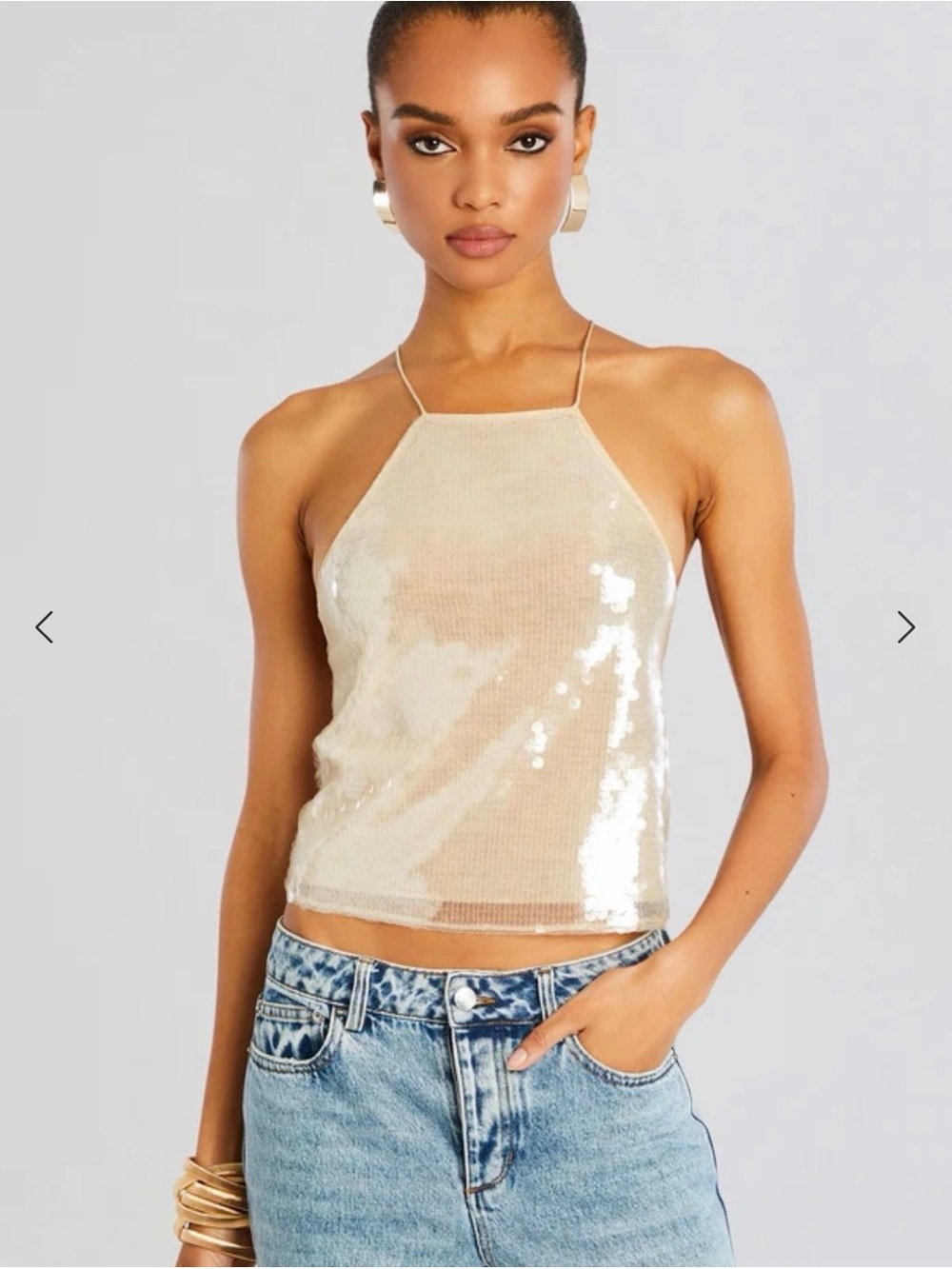 Retrofete NORMA SEQUIN TOP